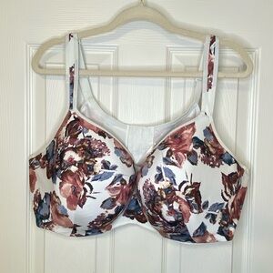 Lane Bryant lightly lined balconette, back smoother bra, size 50DD